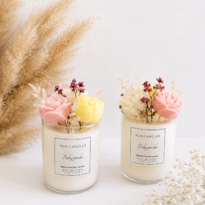 Baby Powder 2 in 1 – Αρωματικό Κερί Σόγιας & Wax Melts Λουλουδιών