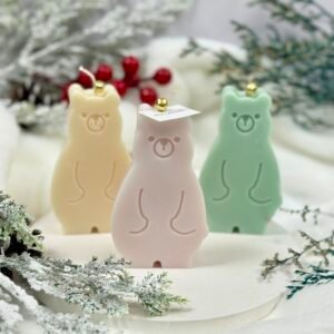 Χριστουγεννιάτικο κερί πολική αρκούδα