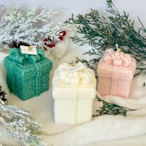 Χριστουγεννιάτικο κερί Δώρο από φυτικό κερί σόγιας