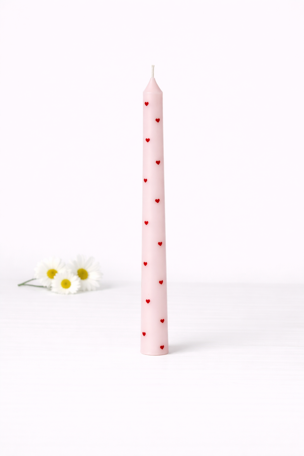 Λαμπάδα pink με καρδιές - Image 3