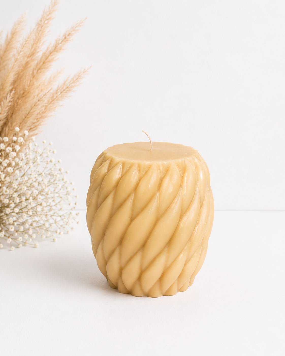 Twist Pillar Candle XL– Διακοσμητικό Κερί Σόγιας - Image 2